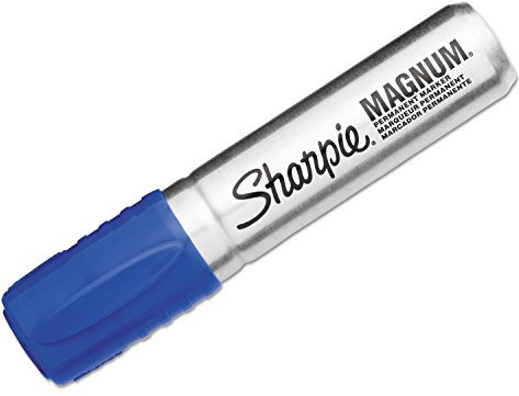 Sharpie 44003 Magnum Oversized Permanent Marker Chisel Tip Blue
