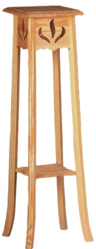 GRECA Macetero Madera. En Crudo, para Pintar. Pino Macizo. (Pequeño). Medida (Ancho/Fondo/Alto): 25 * 25 * 75 cms.