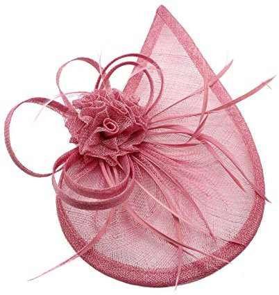 Finecy In - Ladies Wedding Races Cocktail Hat Occasion Fascinator (Rose Pink)