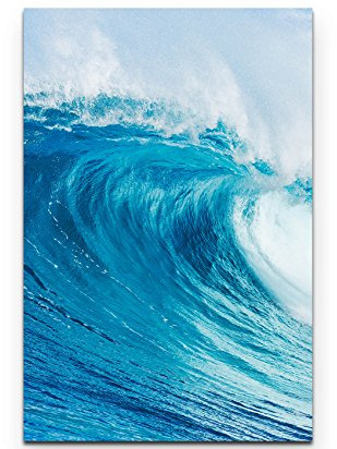 Leinwandbilder | Bilder Leinwand 90x60cm gewaltige Welle im Meer