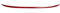 YaaGoo Kühlergrill Dekoration Abdeckstreifen Für Mini Cooper F55 F56 Auto Styling Zubehör (Red)