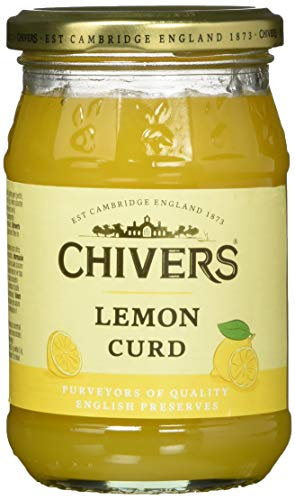 Chivers Lemon Curd Lot de 6 confitures anglaises authentiques pour les amateurs de citrons sucrés Idéal pour le petit déjeuner 320 g