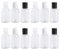 Hemoton 12Pcs 50Ml Tragbare Reise Leere Flaschen Klares Wasser Handseife Shampoo Flaschen Kosmetische Lotion Kunststoffflaschen Mehrwegflaschen mit Press Klappverschluss für Liquid