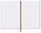 Moonster Papier für Notizbuch A5 Liniert Nachfüllbare Leder Notizbücher Klein - Hochwertiges, Gewälztes A5 Papier zum Einlegen, 70 g/ m2, 21x15 cm mit 320 Nachfüllseiten und Lesezeichen