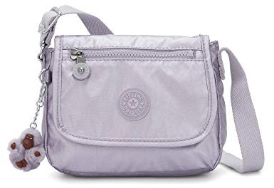 Kipling Sabian Alabaster Crossbody Mini Bag (One Size, Frosted Lilac Metallic)
