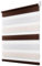 Deswell Doppelrollo Klemmfix ohne Bohren Weiß-beige-braun B95 x H130 cm (Stoffbreite 91cm) Rollos für Fenster ohne Bohren für Fenster mit Lichtdurchlässig & Verdunkelnd/Höhe Stufenlos Verstellbar