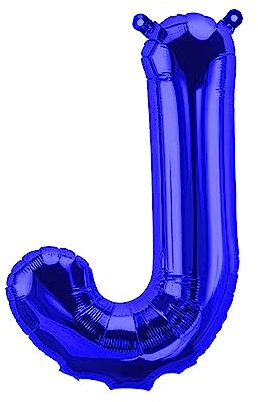 Folienballons Buchstaben Blau - 40/80/100 cm für Geburtstag Hochzeit Party Dekoration Happy Birthday JGA Geschenk Luftballon Abschluss Riesenballon ABI groß XXL klein mini Rosa Jungen 40 cm - J)