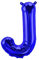 Folienballons Buchstaben Blau - 40/80/100 cm für Geburtstag Hochzeit Party Dekoration Happy Birthday JGA Geschenk Luftballon Abschluss Riesenballon ABI groß XXL klein mini Rosa Jungen 40 cm - J)