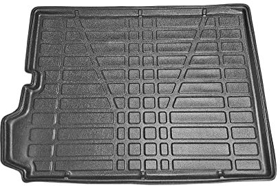 RE&AR Tuning Compatible con Citroen Grand C4 Picasso 2 2013-2022 Flexible Tronco Alfombra De Carga Piso de Carga Bandeja Maletero Trasero Negro