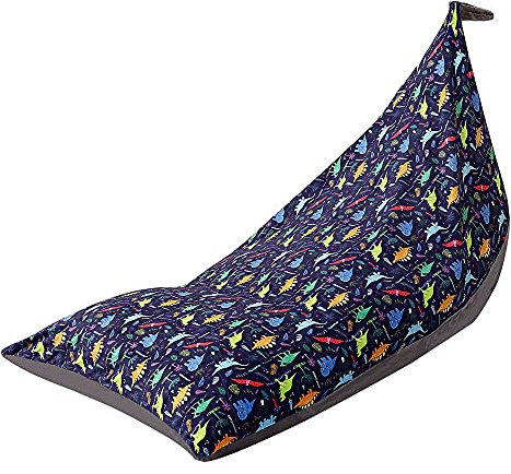 Sitzsack für Stofftiere, Spielzeug-Aufbewahrungstasche, Organizer, weicher Samt, Stuhl, Sofasitz mit Reißverschluss, Sitzsack für Kinder, extra groß, 200 l, nur Bezug (A)