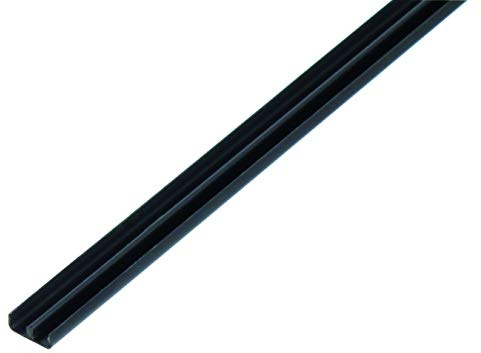 Alberts 499051 Führungsschienenprofil unten | Kunststoff, schwarz | 1000 x 18 x 5 mm | 13er Set