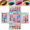 BEAUTY GLAZED Lidschatten-Palette, 105 Farben Matte Glitter Shimmer Lidschatten-Make-up-Palette Neon-Augenpigmente Textmarker Contour Powder All-in-One-Make-up-Palette