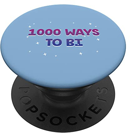 1000 Ways to Bi Bisexuelles Wortspiel Bi Pride Witz LGBTQ Lustig PopSockets mit austauschbarem PopGrip