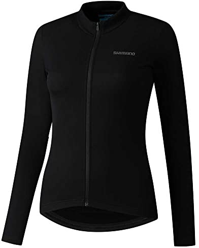 Shimano Clothing Women's, Element LS Jersey, Black, Size XL