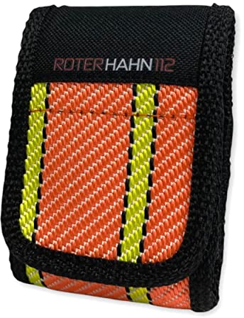 Feuerwehr DME Holster Piepser Tasche Melder Funkmeldeempfänger/Schlauch Orange/aus gebrauchtem Feuerwehrschlauch