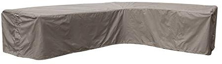 Raffles Covers Schutzhülle für L-Form Ecklounge 355 x 275 x 100 H: 70 cm | Atmungsaktiv | Wasserdicht | UV - beständig | Doppelt genähte, PU-versiegelte Naht | Elastischer Kordelzug |