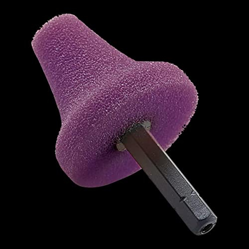Flex PK-V 35 HEX VE5 Polierschwamm, ideal zum Polieren von Türgriffmulden, Felgen usw, Schaumstruktur grob, 5 Stück, Polierer 517801