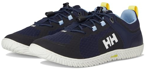 Helly-Hansen Womens HP Foil V2 Lightweight Breathable Sailing Watersports Shoes, 598 Navy/Off White, 7F