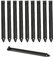 ORVPMVP Lot de 20 piquets d'ancrage en métal de 21,6 cm pour Planche de terrasse, Bobine de Bordure de Paysage, barrière d'herbe, Planche de cintreuse, revêtement de Jardin, Noir