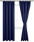 DWCN Vorhänge Wohnzimmer Verdunkelungsvorhang Gardinen mit Kräuselband Schlafzimmer Thermogardine, 228x167cm(HöhexBreite), Dunkel Blau, 2er Set