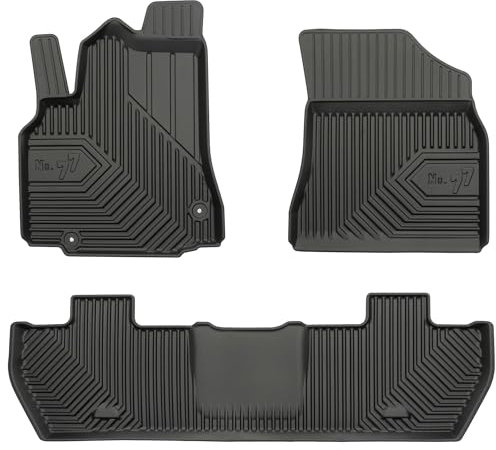 MOTOS Alfombrillas de Goma para Peugeot Partner II 2008-2018 Mejore la Comodidad de Sus Viajes con la Alfombra Antideslizante Car No.77- Alfombrillas de Coche para Varias Estaciones