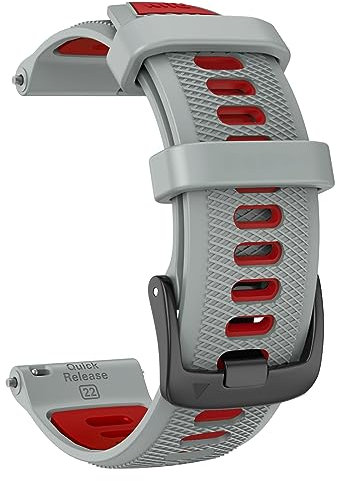 ISABAKE Bracelet Compatible avec Garmin Forerunner 255/Vivoactive 4/Venu 2/Forerunner 265 Bracelets, 22mm Silicone Sport Remplace Band pour Gear S3/Galaxy Watch 3 45mm/Huawei GT 46mm Bracelet