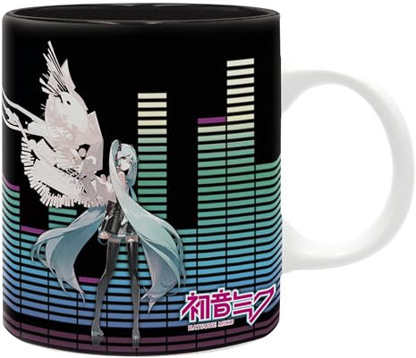ABYSTYLE - Hatsune Miku Tasse 'Happy 16. Geburtstag' Miku (320 ml, Keramik, Tasse, 1 Stück, Rund, Klassiker, Multicolor, Geburtstag, Mikrowellengeeignet)