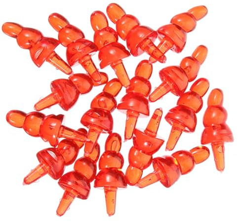 Amosfun 100st Schneemannnase Aus Kunststoff Schneemann Bastelset Nase Zum Schneemannbauen Material Zum Schneemannbauen Nase Zum Basteln Festival-schneemann-Nase Mini Plastik Schnabel