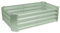 Harbour Housewares 1x Vert 120cm x 60cm Rectangle Acier Galvanisé Lit de Jardin Surélevé - Grand Extérieur Légume Fleur Grandir Planteur Creux Boîte