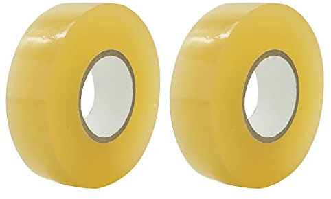 Geieold 2 Pack Hockey Klebeband, Mehrzweck Klebeband, Durchsichtig, Schienbein Schoner, Socken Band, Rolle, Sport AusrüStung, 2,4 cm X 28 M