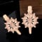 Crystal Barrette Hair Clips - 2Pcs French Barrette Rhinestone Flower Hair Clip For Women - Wedding Guest