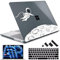 May Chen Plastic Hard Shell Case with Screen Protector & Keyboard Cover & Dust Plug for Microsoft Surface Laptop Go 3/2/1 (12.4 inch) - Floating Astronaut Design - Travel & Everyday Use