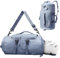 IBOPUXIU Sporttasche Damen Herren Reisetasche mit Schuhfach & Nassfach, Leichte Trainingstasche für Schwimmen, Reisen (Hellblau)