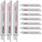 Reciprocating Saw Blades – 150MM 6TPI for Wood Cutting – Compatible with, DeWalt, Bosch, Ryobi & Black and Decker Scorpion Saws – High-Performance Blades for DIY & Professional Use (10PCS)