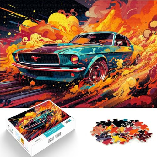 1000 Piece Jigsaw Puzzles for Adults car Jigsaw for Gifts Help the brain exercise addictive toys to cultivate patience 10.27 in x 14.96 in