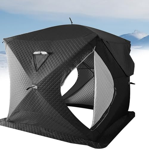 Tenda da sauna per esterni, portatile, per 4 persone, ideale per pesca e lunghi viaggi, con picchetti e corde antivento