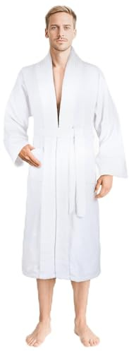 Hammetex Herren Bademantel 100% Baumwolle – 380 g/m²