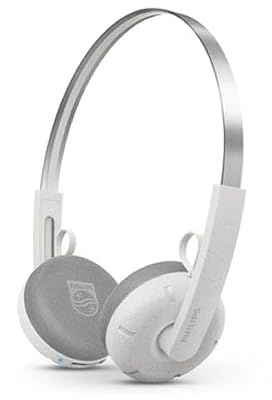 Philips CENTURY 2000 Series - Cuffie wireless on-ear TAH2000WT/00 The Ringo | Cuffie Bluetooth 5.4 retrò con 26 ore di riproduzione, multipunto, microfono, controlli on-ear e cuscinetti di ricambio