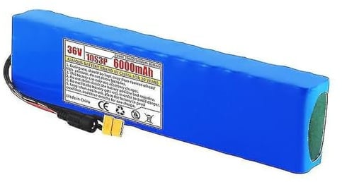 36V 6AH 10S3P Batterie Lithium De Remplacement pour Scooter Électrique Batterie De Remplacement Matériau PVC Étanche pour 200W-500W Moteur