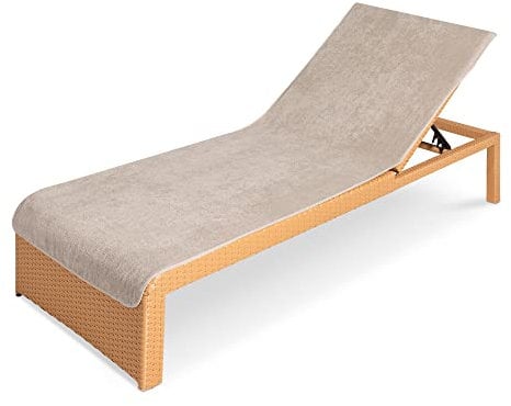 JEMIDI Toalla para Tumbona - Funda de Rizo para colchoneta de Hamaca Exterior de Playa Piscina jardín Camping - Apta para Lavadora - 75 x 200 cm