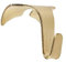 STAS Brass/Gold Molding Hooks - 10 Pack, Victorian-Style Dado & Crown Moulding Picture Rail Hangers for Art & Photos