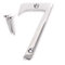 3 Polished Chrome House Number 7 Front Door Building Porch Gate Address Seven