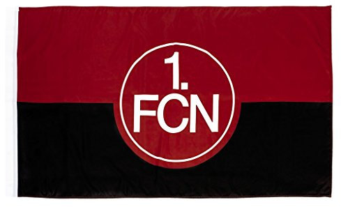 1. FC Nürnberg FCN Schwenkfahne 150 x 90cm rot-schwarz Lizenzprodukt