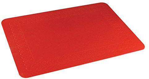 Aidapt Anti Slip Wipe Clean Heat Resistant Silicone Table Mat 350x250mm in Red