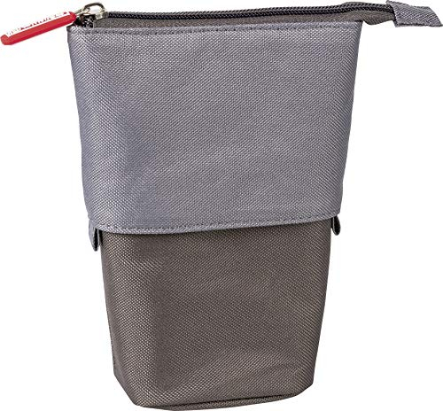Brunnen Etui und Stiftköcher grau