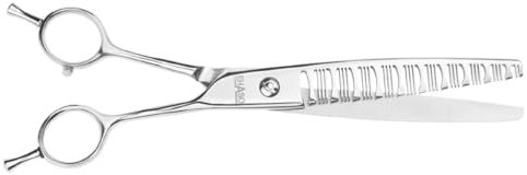 EHASO Hundeschere Modellierschere Revolution New Dimension Profi Fellschere für Hunde | 21 cm gerade | Hochwertige Hundescheren direkt aus Solingen | Langlebig und hochwertig