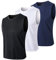 MEETYOO Herren T3 Vest, Schwarz + Blau + Weiß, M EU