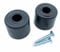 Rubber Door Stops/Wall Protectors with Screws (Small (28mm) Black)
