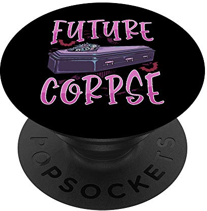 PopSockets Future Corpse Funny Coffin Pastel Emo Goth PopSockets PopGrip: Ausziehbarer Sockel und Griff für Handys/Tablets mit Tauschbarem Top