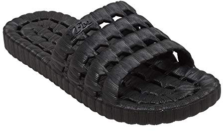TECS Women's Flexible PVC Lightweight Relax Water Sandal | Open Toe Slipper with Drainage Hole for Beach, Showers, Dorms, & Outdoor